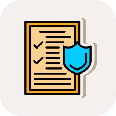 tıbbi sigorta simge vektör çizim