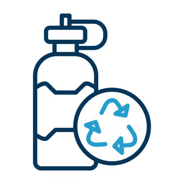 Geri dönüşüm simgesi, vektör illüstrasyonu