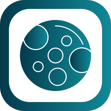 Ay simgesi, vektör illüstrasyonu basit tasarım