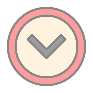 işaret simgesini işaretle, vektör illüstrasyonu 