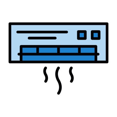 Modern klima simgesinin vektör illüstrasyonu                                     