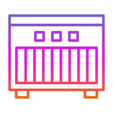 Isıtıcı. Web simgesi basit illüstrasyon