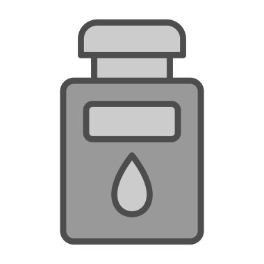 Su şişesi ikonu. Ağ için sıvı şişe vektör simgelerinin basit çizimi