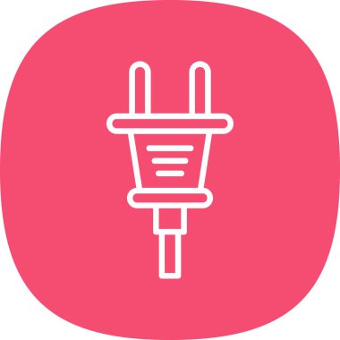 Plug web simgesi, simge illüstrasyonu