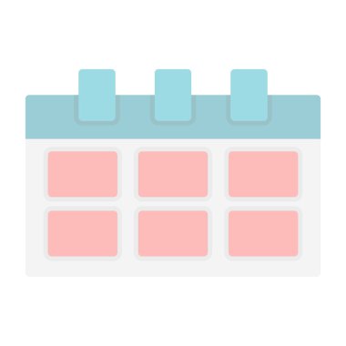 Takvim simgesi vektör illüstrasyonu