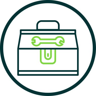 Alet çantası. Web simgesi basit illüstrasyon