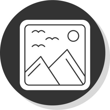 resim simgesi, vektör illüstrasyonu basit tasarım