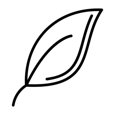 Yaprak ikonu vektör illüstrasyonu