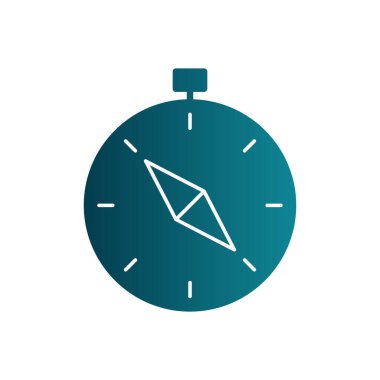 vector illustration of Compass modern icon            
