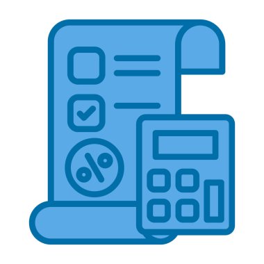 Basit yüzde simgesi, vektör illüstrasyonu