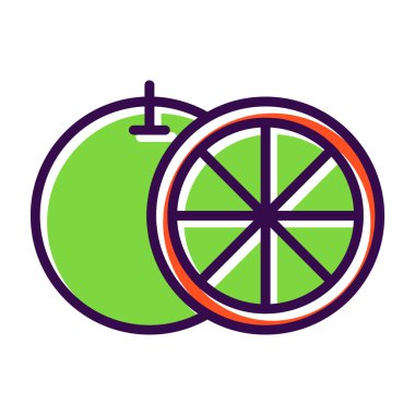 Greyfurt web simgesi, vektör illüstrasyonu 