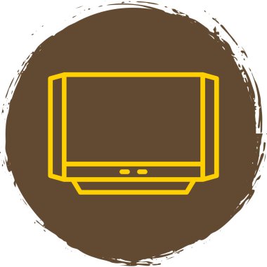 TV simgesi vektör illüstrasyonu 