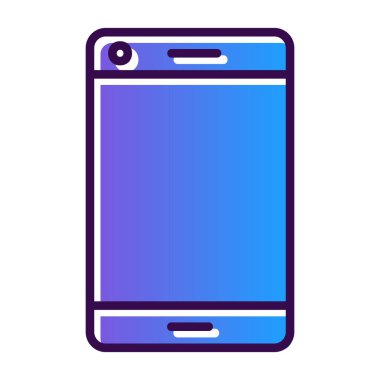 Akıllı telefon simgesinin vektör illüstrasyonu 