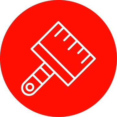 Boya Fırçası. Web simgesi basit illüstrasyon
