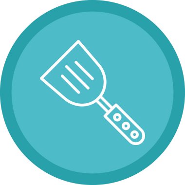 Spatula izole edilmiş ikon vektör çizimi tasarımı       