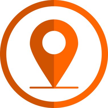 konum pin simgesi vektör illüstrasyonu 