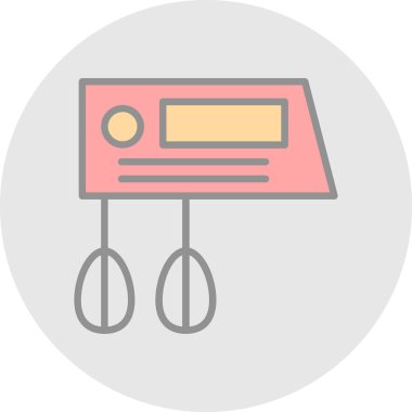 Karıştırıcı. Web simgesi basit illüstrasyon                