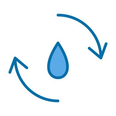 su damlası ikon vektör illüstrasyonu