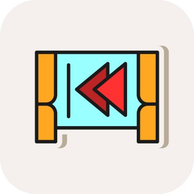 Geri dön, oku geri götür, sol vektör simgesi. Geriye, önceki düğme 