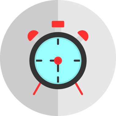 çalar saat simge vektör çizim