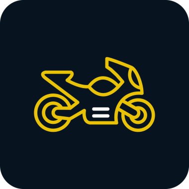 motosiklet web simgesi basit tasarım