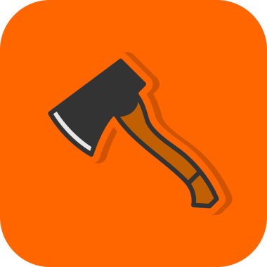 Balta simgesi, çizgi film tarzı. vektör illüstrasyonu                 