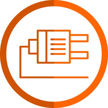 Plug web simgesi, simge illüstrasyonu