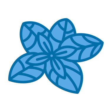 çiçek simgesi vektör illüstrasyonu