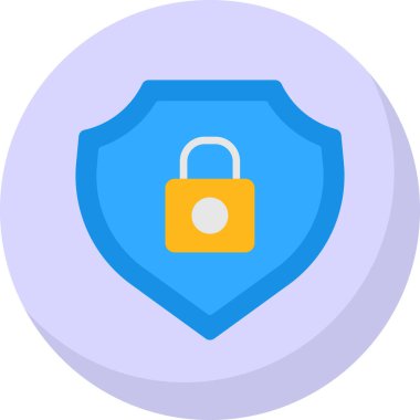 kalkan simgesi logo tasarımı element vektör çizimi 