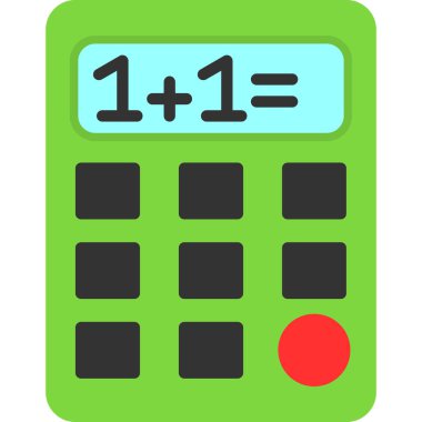 Basit Hesaplayıcı Simgesi, vektör illüstrasyonu