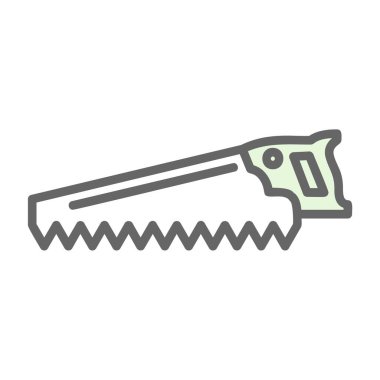 El testeresi simgesi, web basit illüstrasyonu