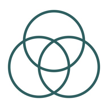 Bir çember simgesinin vektör illüstrasyonu