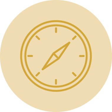 vector illustration of Compass modern icon            