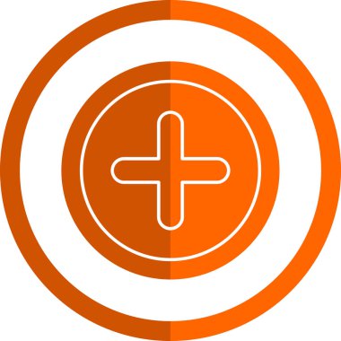 Artı işaret simgesi, vektör illüstrasyonu