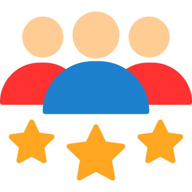 derecelendirme yıldızları düz stil simgesi