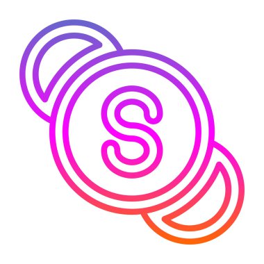 Web tasarımı için bir harfin vektör illüstrasyonuName.