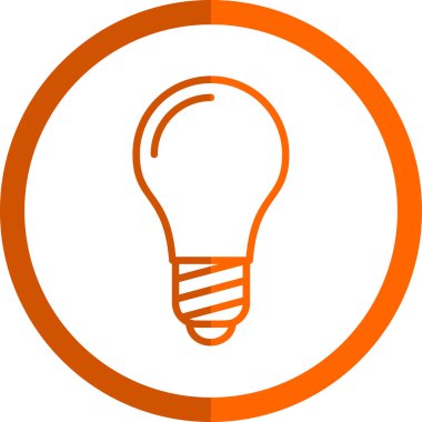Ampul simgesi web basit illüstrasyon