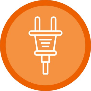 Plug web simgesi, simge illüstrasyonu