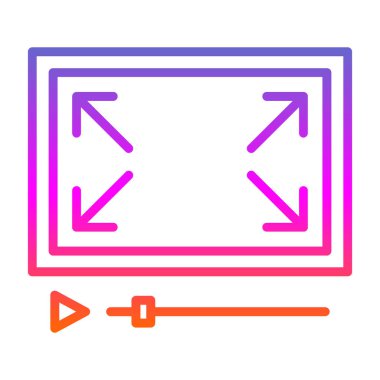 kamera simgesi vektör illüstrasyonu