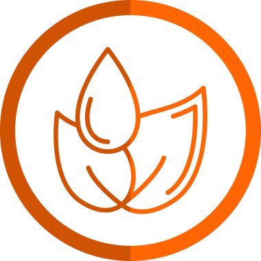 Yaprak. Web simgesi basit tasarım