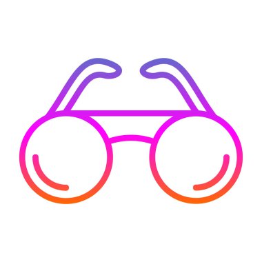 gözlük simgesi, vektör illüstrasyonu 