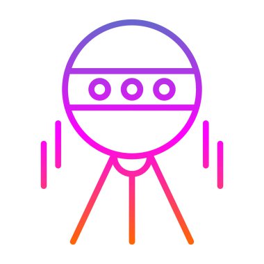 Benzersiz robot ikon vektör illüstrasyonu