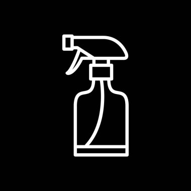 sprey şişe kutsal kişilerin resmi, vektör çizim