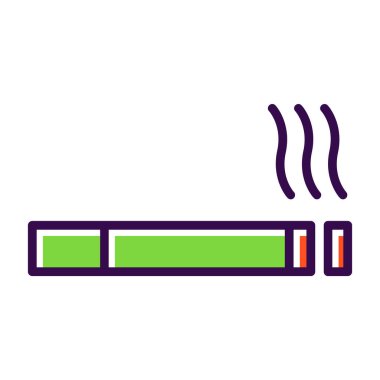 Sigara Sigara Simge Vektör İllüstrasyon