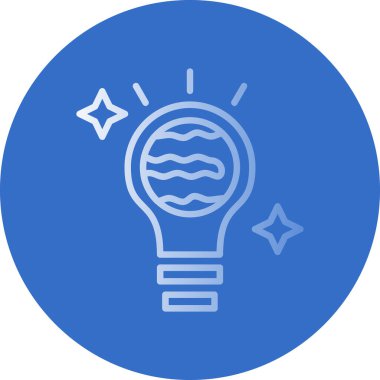 Ampul. Web simgesi basit illüstrasyon 