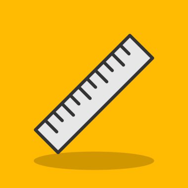 ruler icon, vector illustration simple design