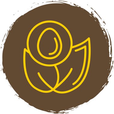 kahve çekirdeği ikonu vektör illüstrasyonu