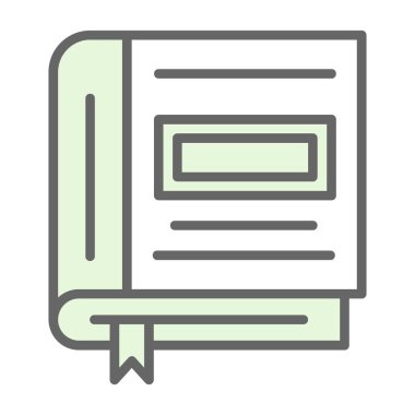 Kitap simgesinin vektör illüstrasyonu 