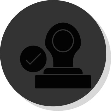 Damga web simge vektör çizim