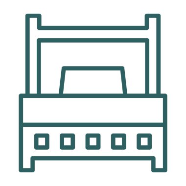 yatak odası mobilya simgesi ana hatlarıyla